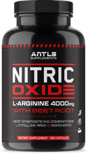 Load image into Gallery viewer, Nitric Oxide Booster L-Arginine 4000mg 180 capsules