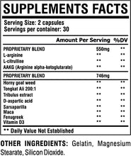 Load image into Gallery viewer, Test Booster + Pre Workout 60 Capsules